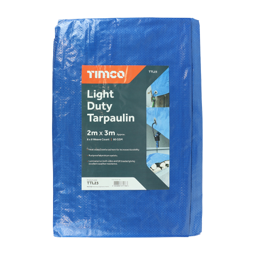 TIMCO Light Duty Tarpulin 2m x 3m