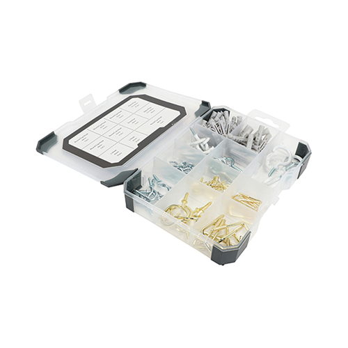 TIMCO 133 pcs Mixed Hooks & Eyes