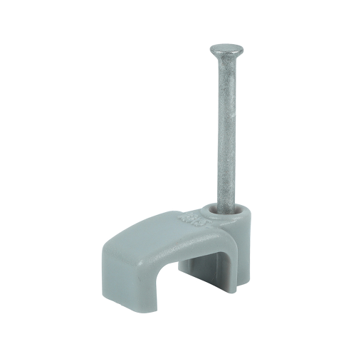 TIMCO 100 pcs Grey Flat Twin & Earth Cable Clips - To Fit 2.5mm