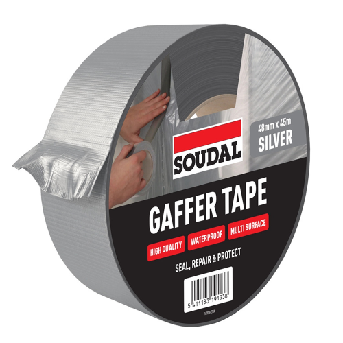 Soudal Silver Gaffer Tape 48mm x 45m Roll