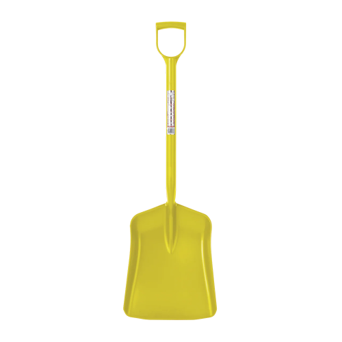 Red Gorilla Shovel™ Yellow Lightweight Heavy Duty Polypropylene Shovel with D Handle