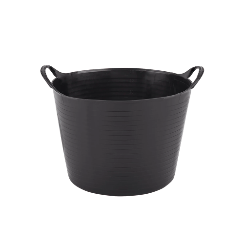Red Gorilla Tub® Black Heavy Duty Flexible Plastic Utility Tub