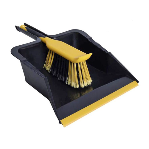 Bulldozer Heavy-Duty Dustpan & Brush Set