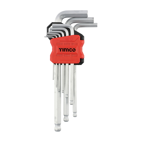 TIMCO Long Arm Ball End Hex Key (Set of 9)