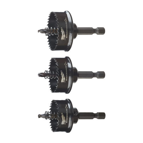 Milwaukee SHOCKWAVE Impact 3 pcs Duty Holesaw Set