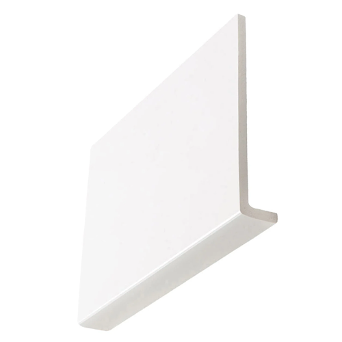 415mm x 9mm 1.25m Plain White Fascia Board