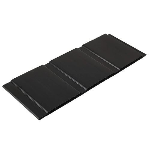 300mm x 9mm 5m Black Ash Hollow Soffit Board Push Fit