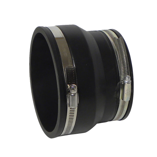 110mm x 110mm Black Underground Plastic to Clay Adaptor