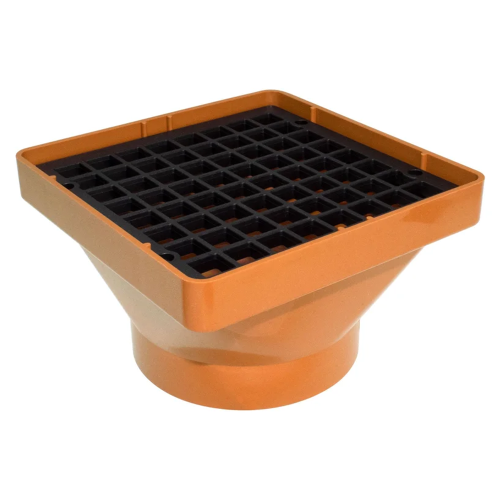 110mm Terracotta Underground Short Hopper Head