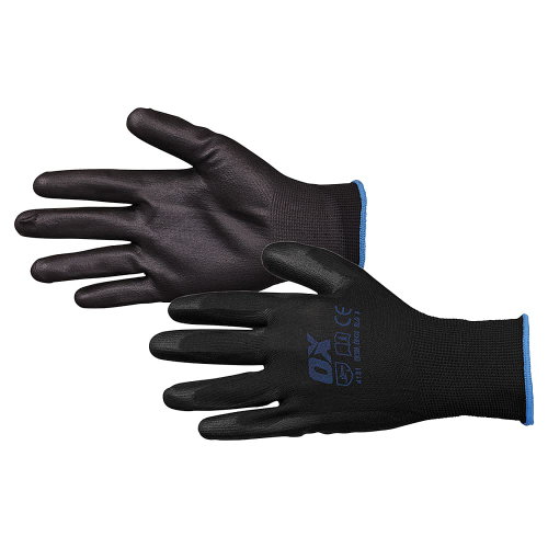 Ox XL Black PU Flex Gloves