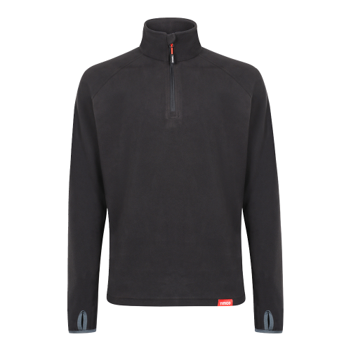 TIMCO Large Black Half Zip Overhead Fleece