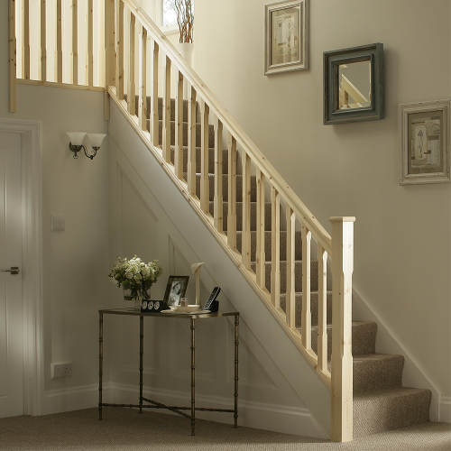 Chamfered 91mm x 91mm 1.5m Benchmark Pine Newel Post