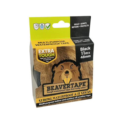 BeaverTape 11m x 48mm Black Multi-Purpose Waterproof Tape