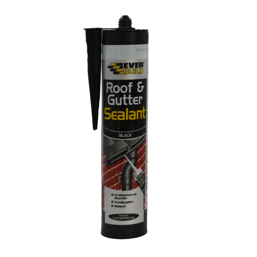 Everbuild Black Roof & Gutter Sealant 295ml