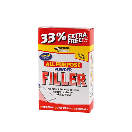 Everbuild All Purpose Powder Filler,450g-1.5kg