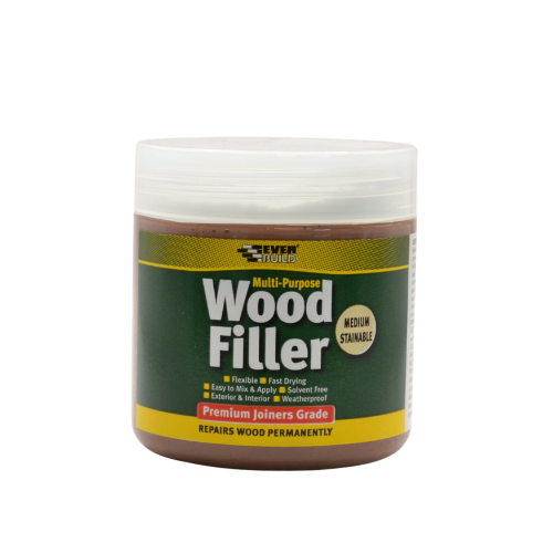Everbuild 250ml Medium Stainable Multi-Purpose Wood Filler