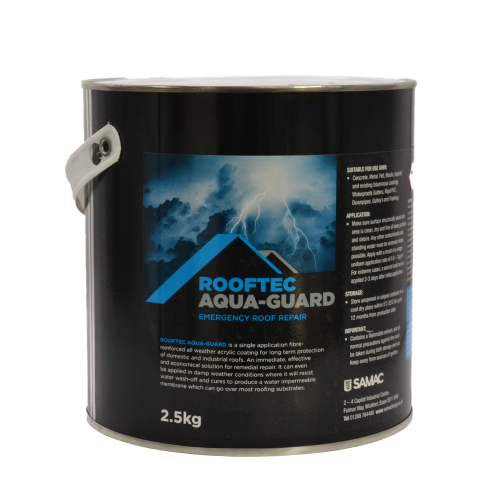 Fibre-Reinforced Acrylic Roof Repair Black Tin, 2.5kg-5kg