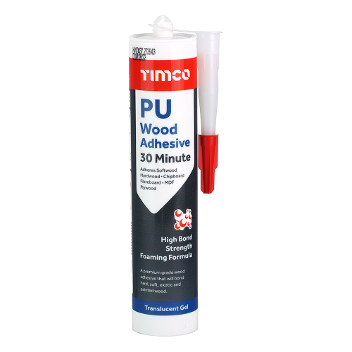 TIMCO 310ml Translucent Gel PU Wood Adhesive 30 Minute