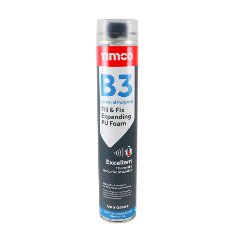 TIMCO 750ml B3 General Purpose Fill & Fix PU Expanding Foam