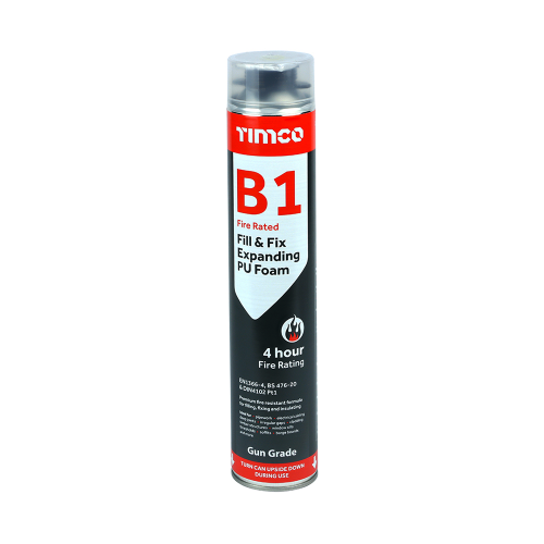 TIMCO 750ml B1 Fire Rated Fill & Fix Expanding PU Foam
