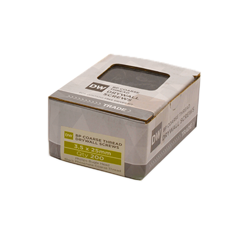 DW BP Coarse Thread Drywall Screws 3.5mm x 25mm (Box of 200)