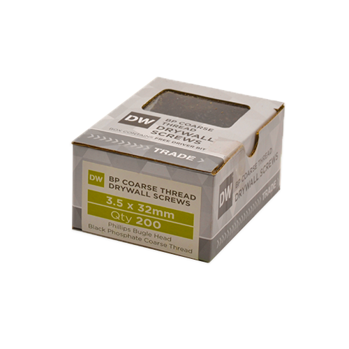DW BP Coarse Thread Drywall Screws 3.5mm x 32mm (Box of 200)