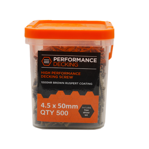 Performance Decking Screws 4.5x50mm (Tub of 500)