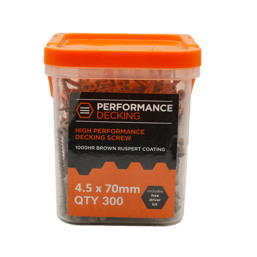 Performance Decking Screws 4.5x70mm (Tub of 300)