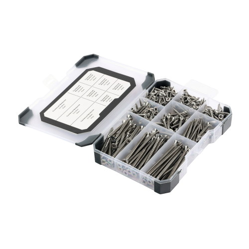 TIMCO 340 pcs A2 Stainless Steal Mixed Woodscrews