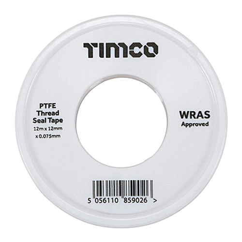 TIMCO 12m x 12mm PTFE Thread Seal Tape