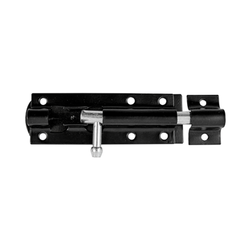 TIMCO Black Straight Tower Bolt, 75mm/3"-200mm/8"