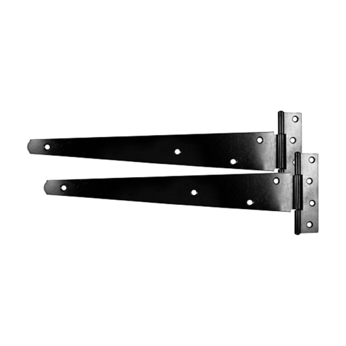 TIMCO Black Pair of Medium Tee Hinges, 300mm/12"-450mm/18"