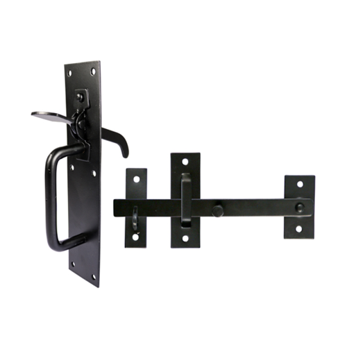 TIMCO 205mm x 45mm Black Medium Duty Suffolk Latch