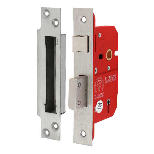 TIMCO Satin Stainless Steel 5 Lever British Standard CE Sashlock 66mm Case/45mm Backset