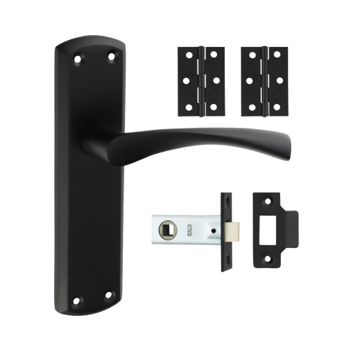 TIMCO Matte Black Zeta Latch Door Pack