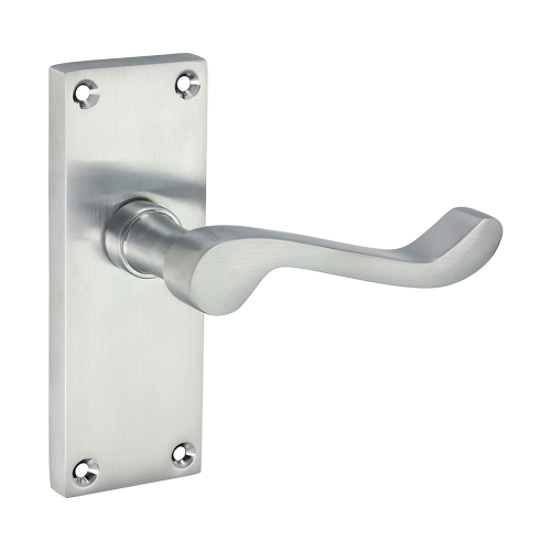 TIMCO Satin Chrome Victorian Scroll Latch Handles