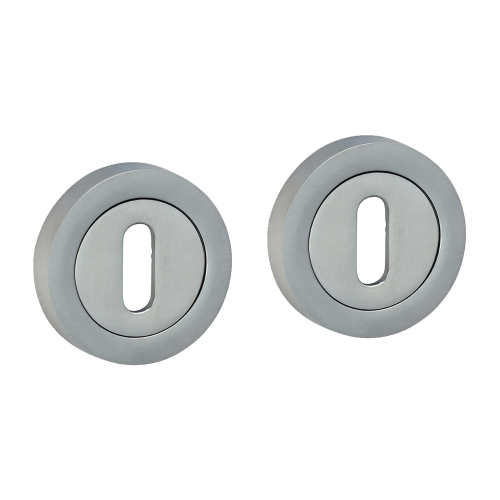 TIMCO 51mm Satin Chrome Standard Profile Escutcheon