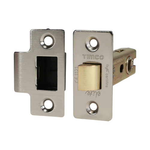 TIMCO Satin Nickel Tubular Latch 76mm Case / 57mm Backset