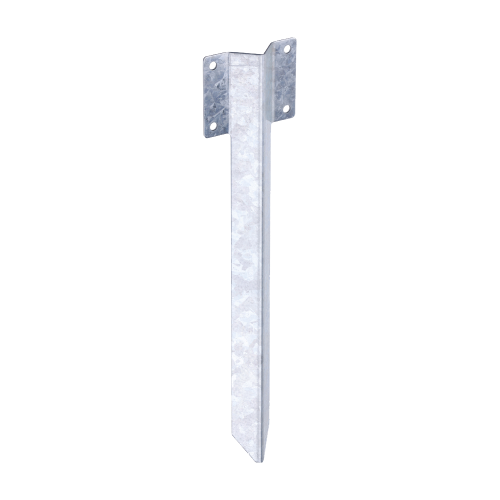 TIMCO 430mm Galvanised Steel Railway Sleeper Straight Edge Ground Spike