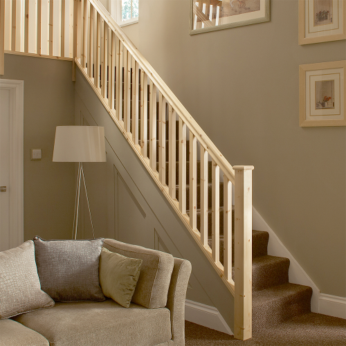 Square 91mm x 91mm 1.5m Benchmark Pine Newel Post
