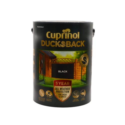 Cuprinol Ducksback Black Shed & Fence Treatment 5L