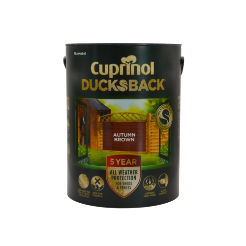 Cuprinol Ducksback Autumn Brown Shed & Fence Treatment 5L