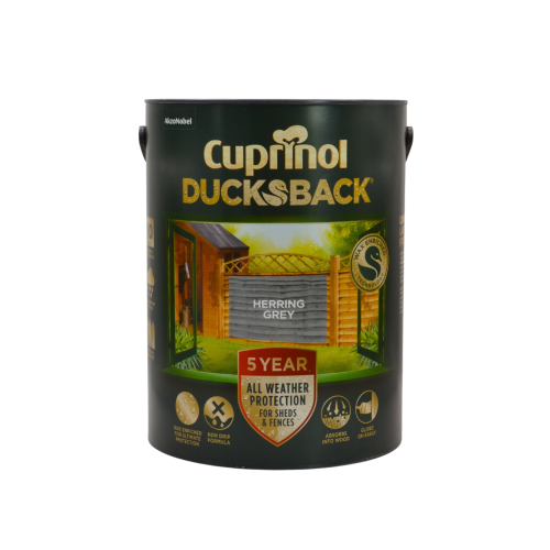 Cuprinol Ducksback Herring Grey Shed & Fence Treatment 5L