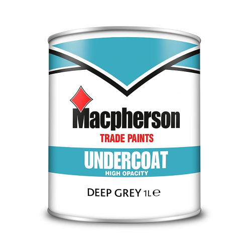 Macpherson 1L Deep Grey Undercoat Paint