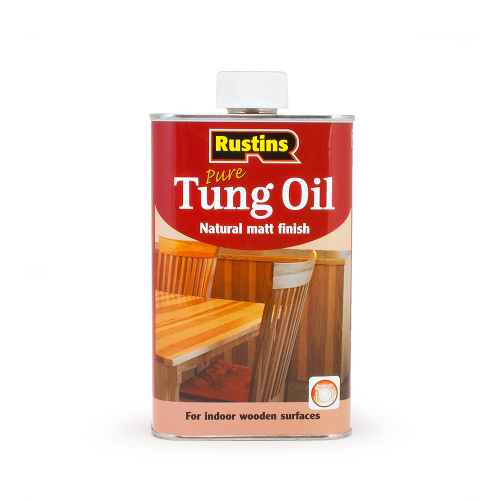 Rustins 500ml Natural Matt Finish Pure Tung Oil