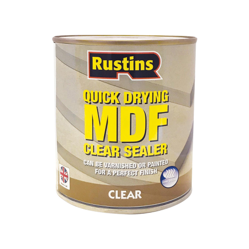 Rustins Quick Drying MDF Clear Sealer, 500ml-1L