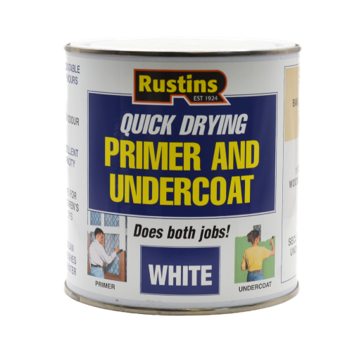 Rustins Quick Drying Primer & Undercoat Tin, 500ml-1L