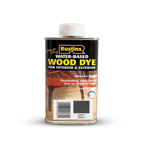 Rustins 250ml Quick Dry Water-Based Wood Dye for Interior & Exterior