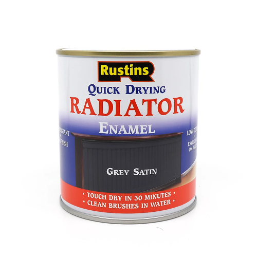 Rustins 500ml Quick Drying Satin Radiator Enamel Satin