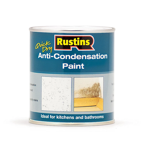 Rustins 500ml Quick Dry White Matt Anti-Condensation Paint